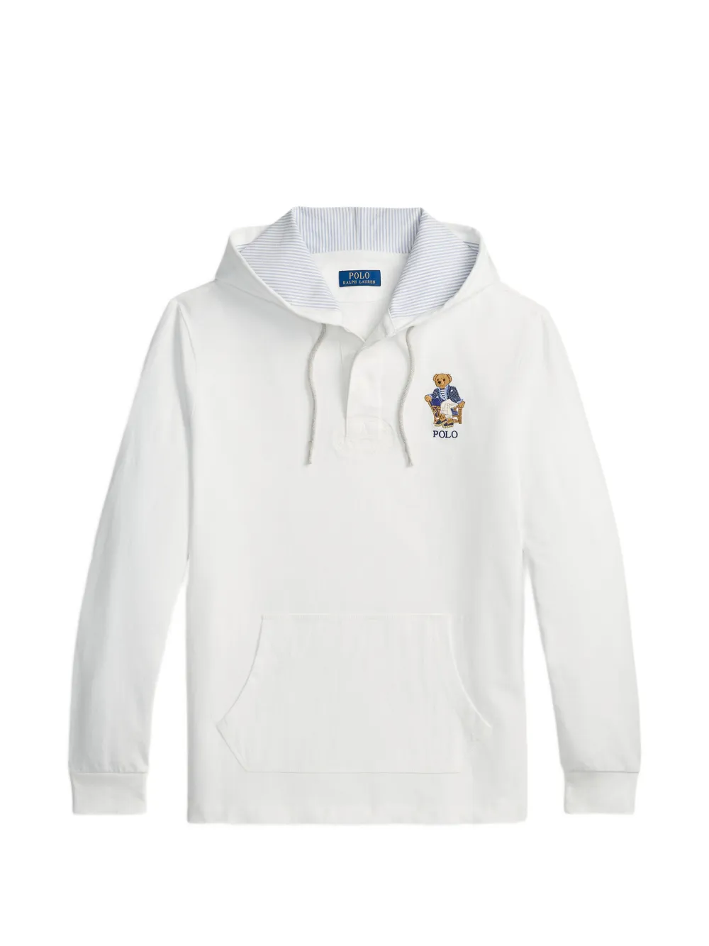 Polo Ralph Lauren Felpa Polo Bear con cappuccio - Bianco