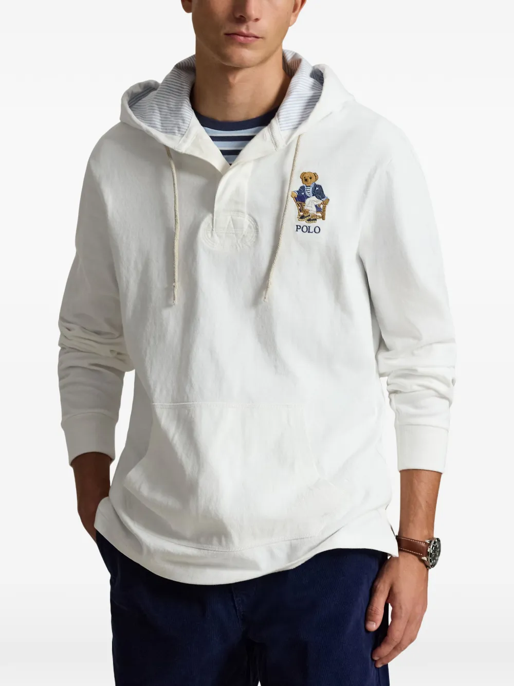 Polo Ralph Lauren Hoodie met print Wit