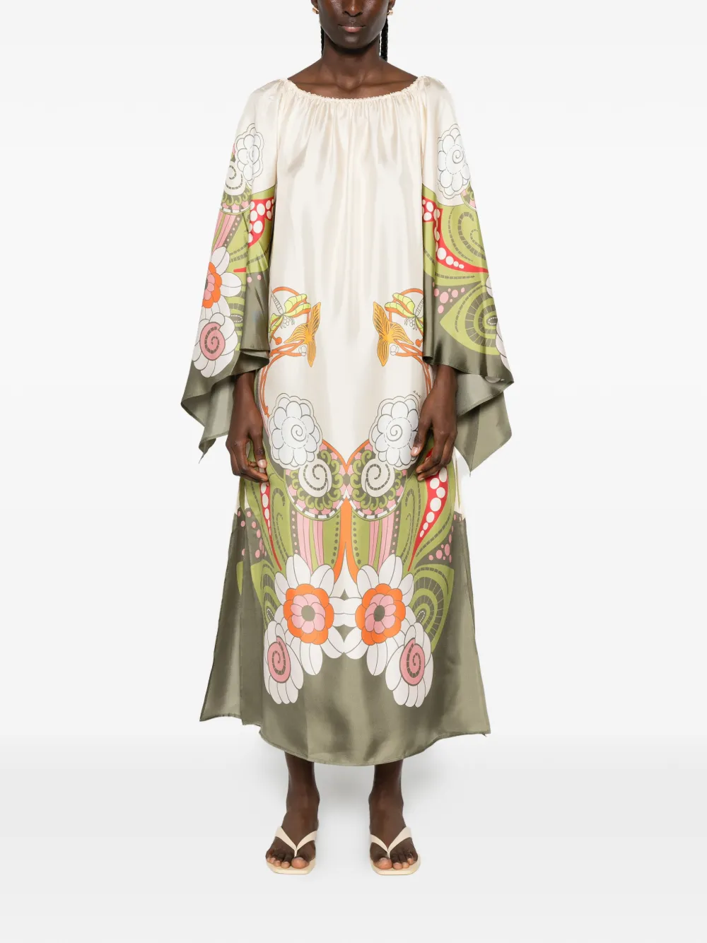 La DoubleJ Goddess Placée jurk Beige