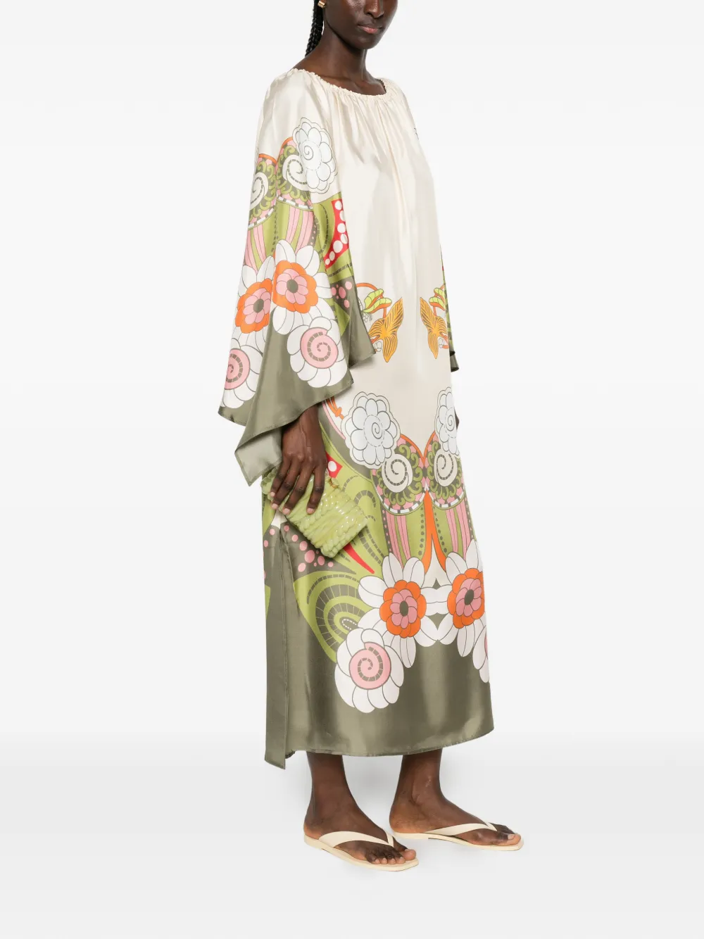 La DoubleJ Goddess Placée jurk Beige
