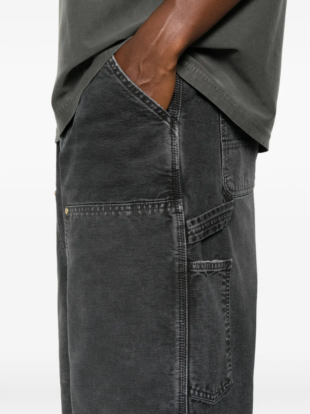 Carhartt WIP OG Double Knee straight jeans Grijs