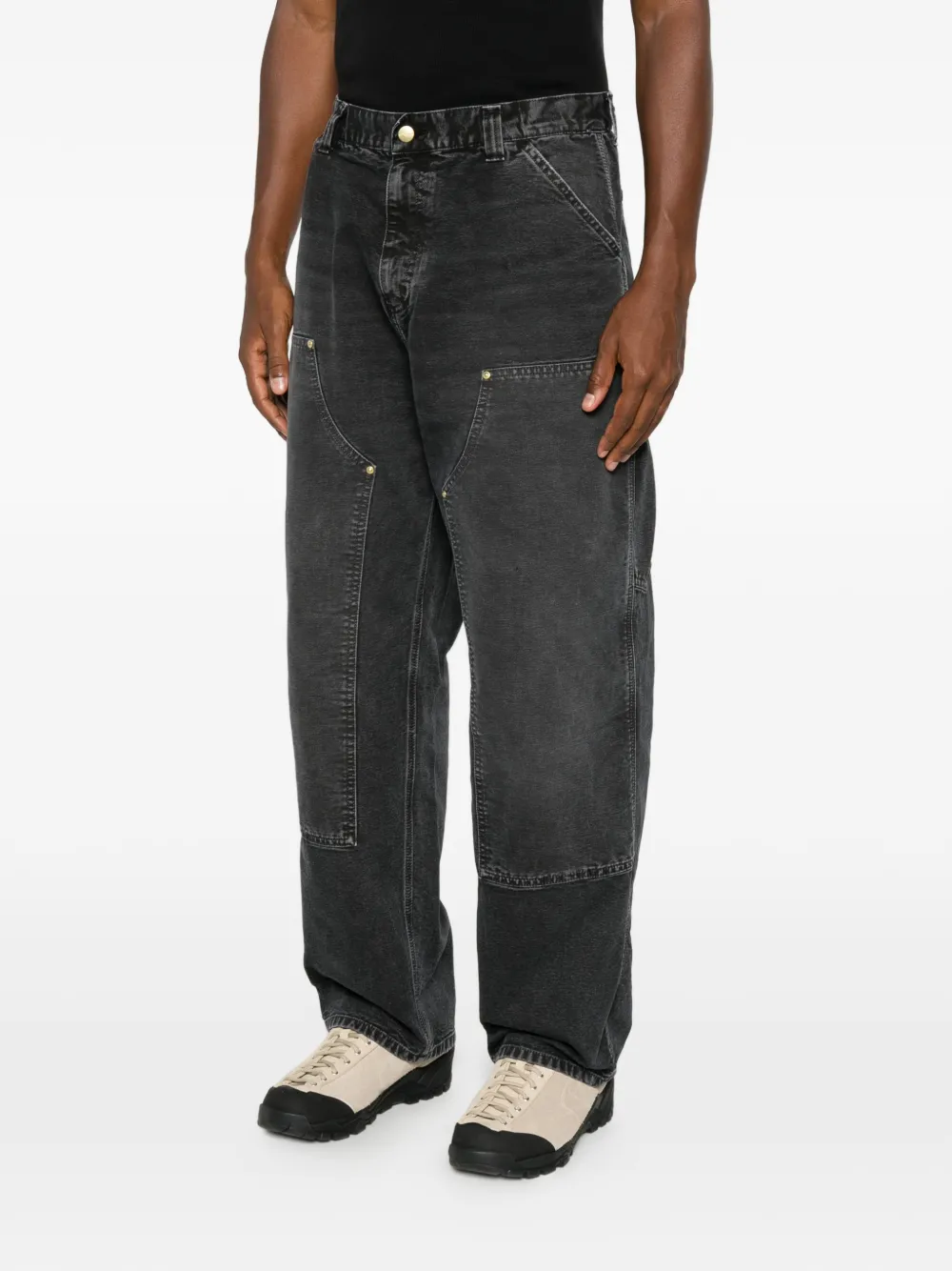 Carhartt WIP OG Double Knee straight jeans Grijs