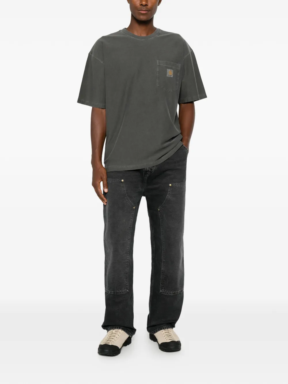 Carhartt WIP OG Double Knee straight jeans Grijs