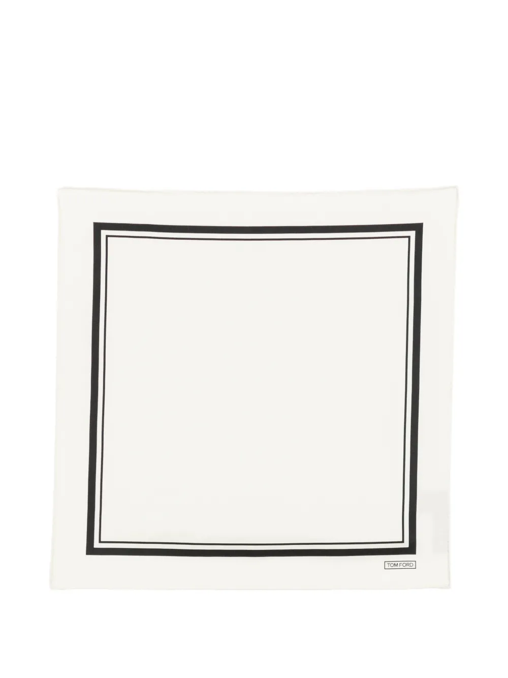 TOM FORD border-print pocket square - Nude