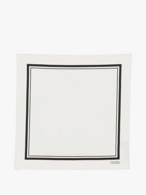TOM FORD carré de poche à imprimé graphique
