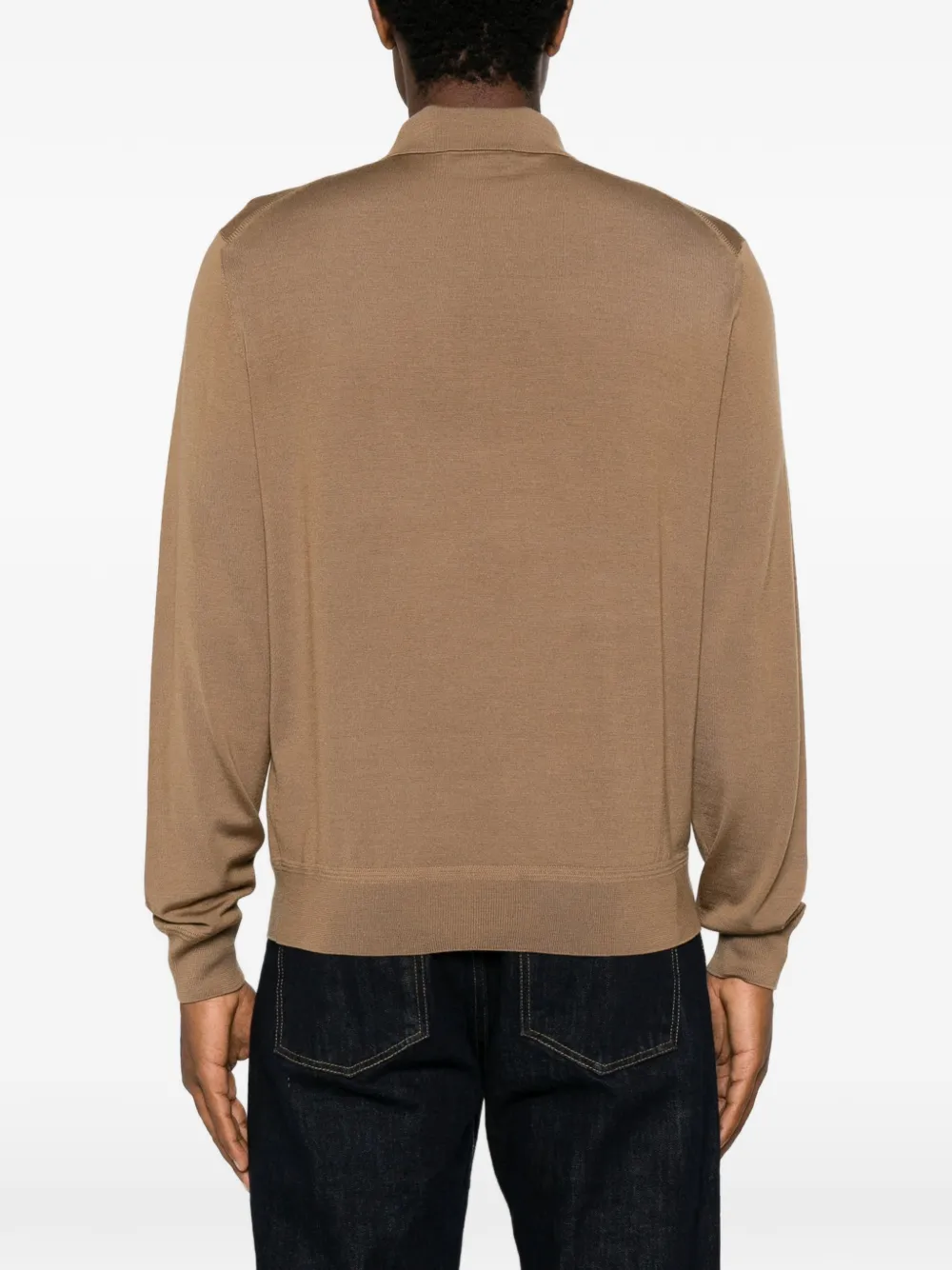 TOM FORD Poloshirt met lange mouwen Bruin