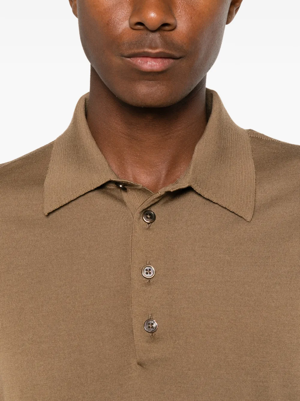 TOM FORD Poloshirt met lange mouwen Bruin