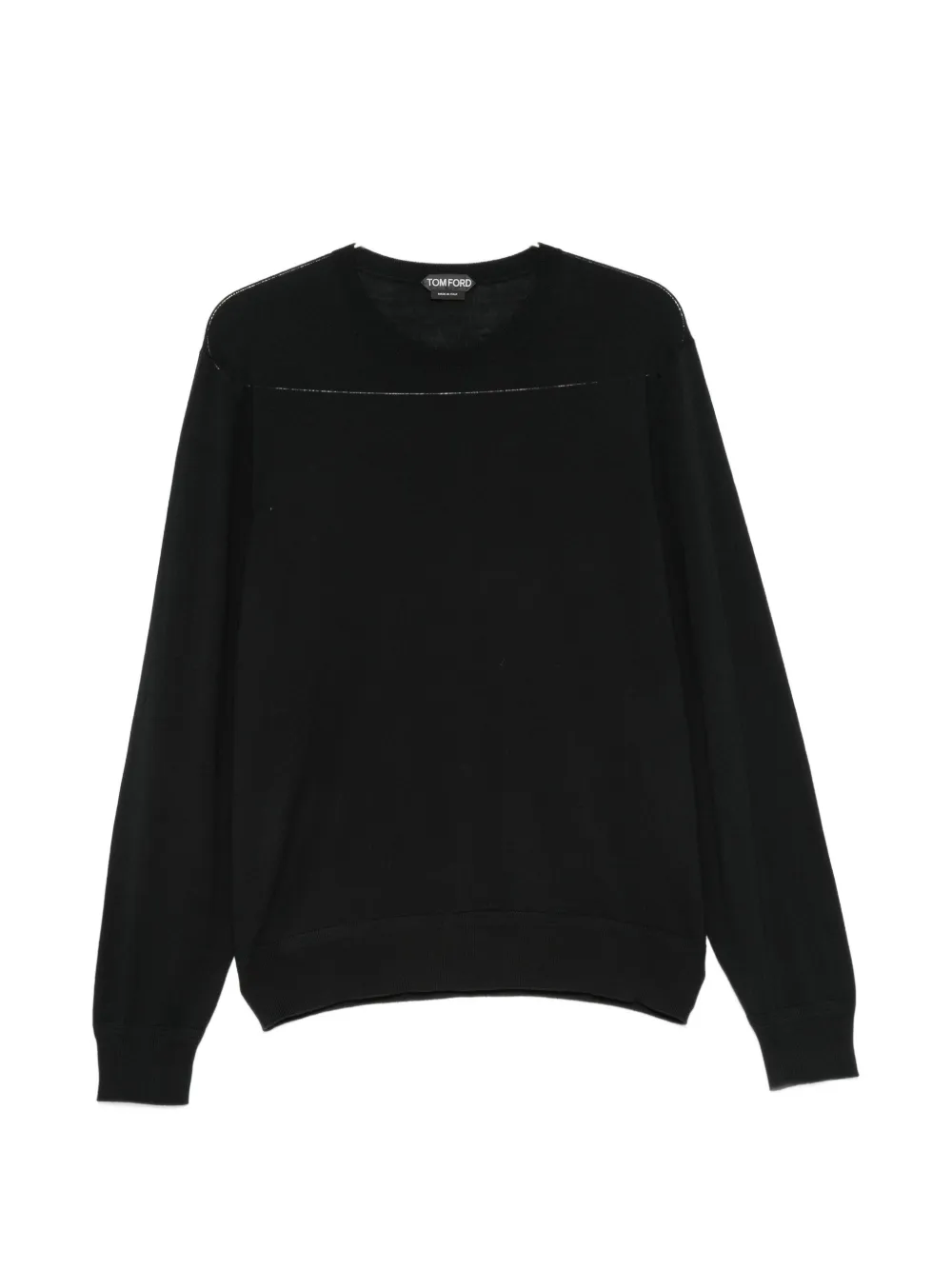 TOM FORD crew-neck long-sleeve sweater - Nero