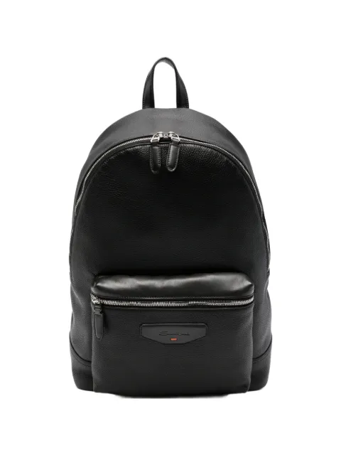 Santoni leather backpack