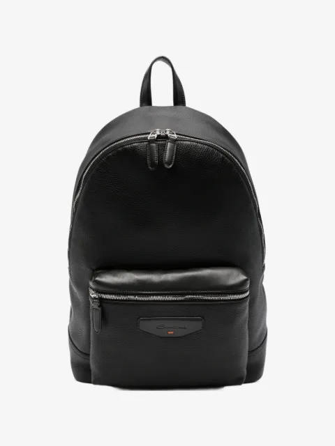 Santoni leather backpack