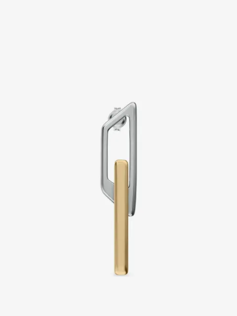 Diesel D-component drop earrings