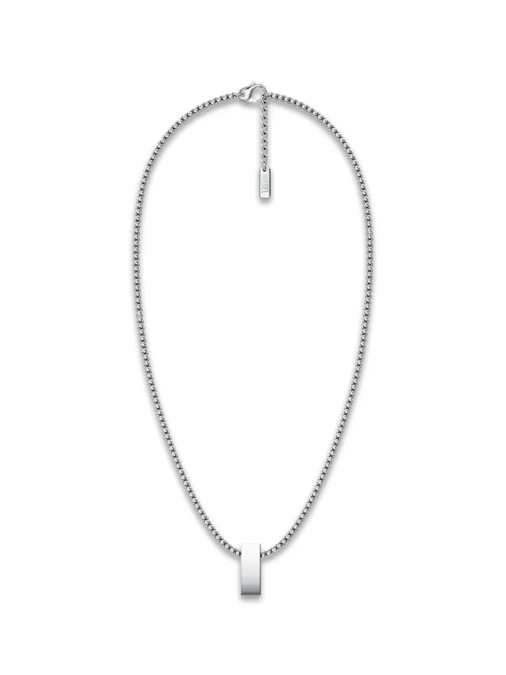 Diesel Collana con pendente - Argento