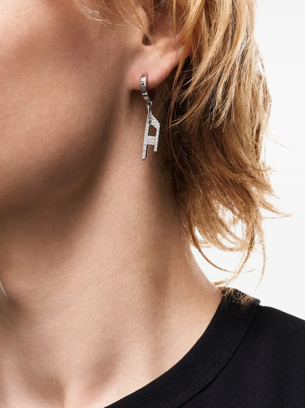  Diesel Pendientes Con Logo D - Plateado 
