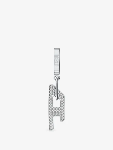 Diesel stainless steel D drop earring