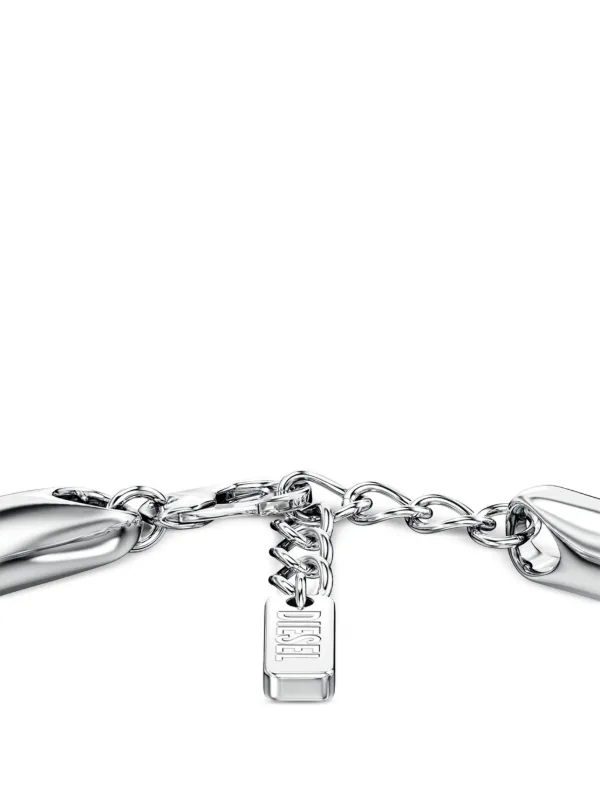 DIESEL ブレスレット シルバーカラー Dロゴ Diesel Dロゴ チェーン ブレスレット | シルバートーン | FARFETCH JP