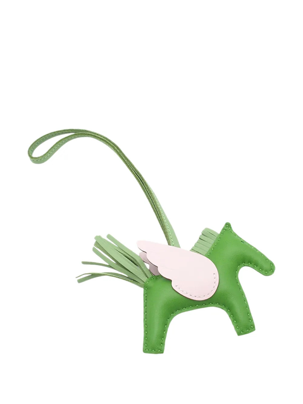  Hermès Pre-owned Portachiavi Milo Grigri Rodeo Pegase Pm In Pelle Di Agnello E Pelle Swift 2023 - Rosa 