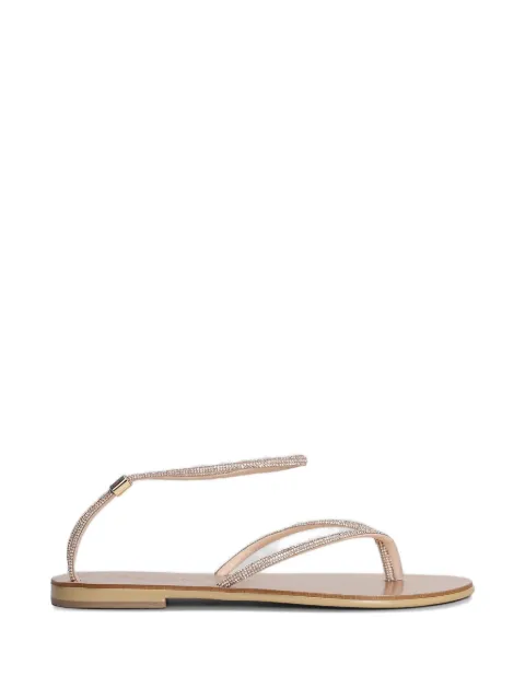Nicolas Lainas crystal-embellished thong-strap sandals