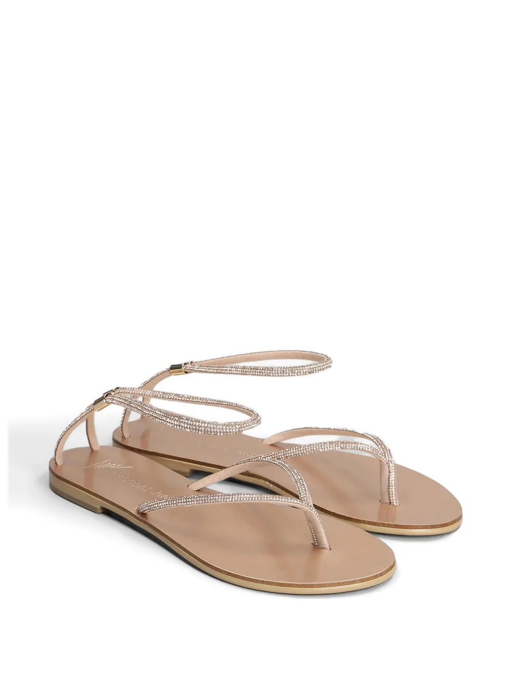 Nicolas Lainas Sandalen met bandjes Beige