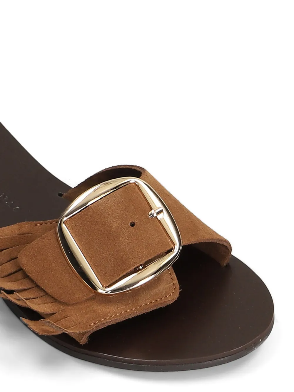 Nicolas Lainas Suède sandalen Bruin