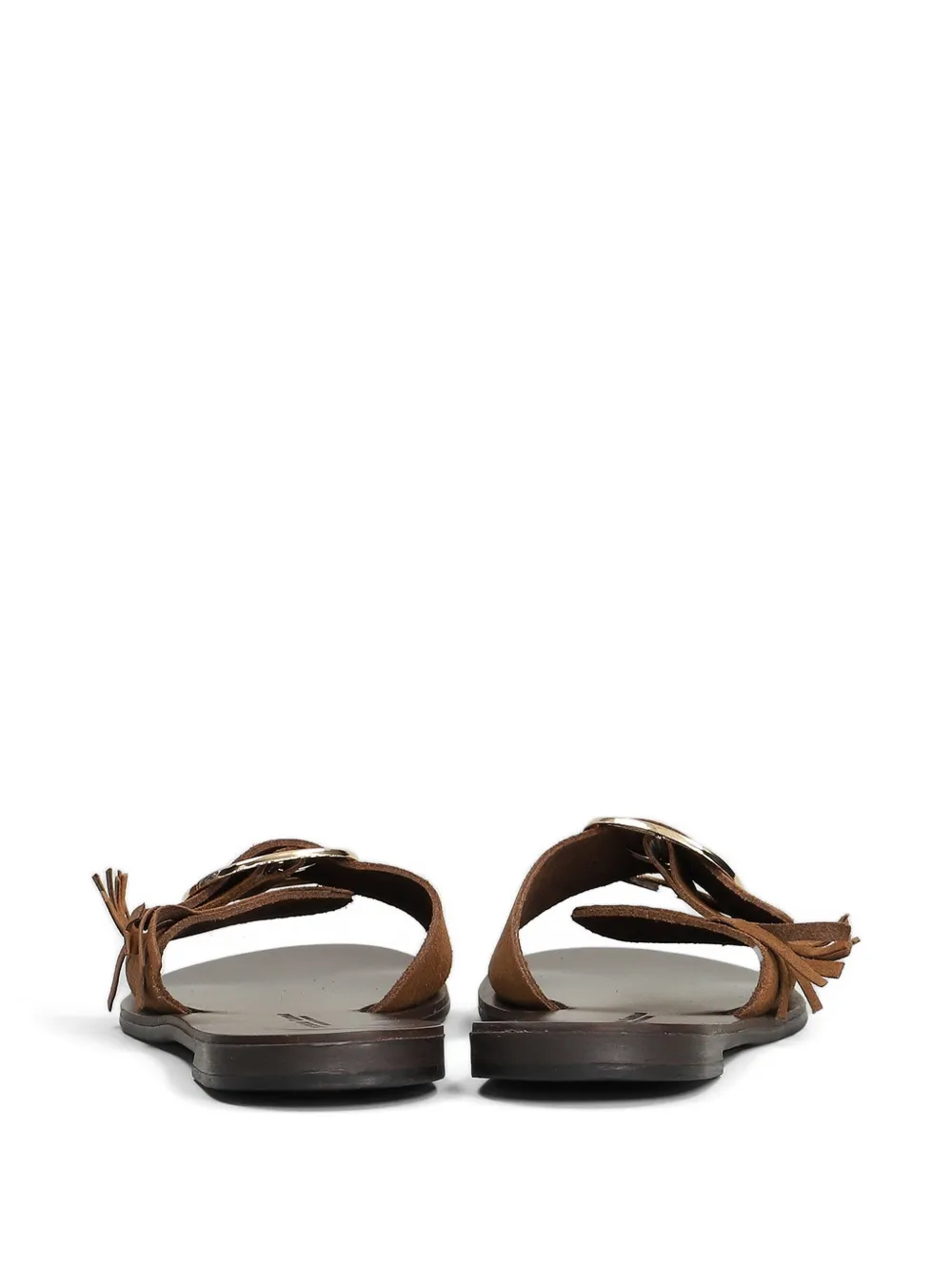 Nicolas Lainas Suède sandalen Bruin