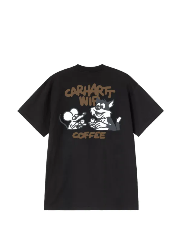 Carhartt WIP Coffee Break graphic-print T-shirt | Black | FARFETCH