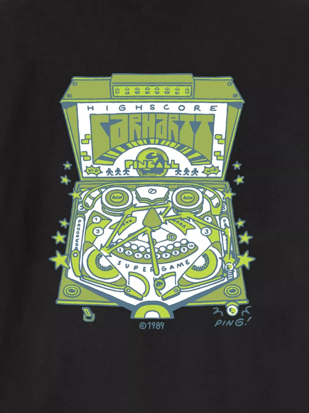 Carhartt WIP Pinball T-shirt met grafische print Zwart