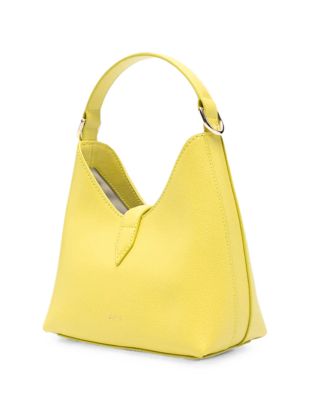 Furla Iride leren mini-shopper Geel
