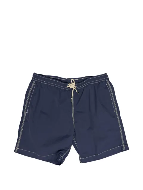 HARTFORD contrast-stitch drawstring swim shorts