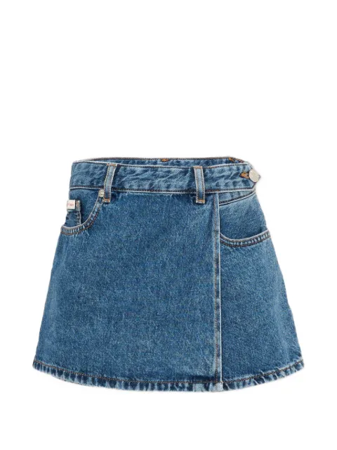 Calvin Klein Kids wrap-front denim skort