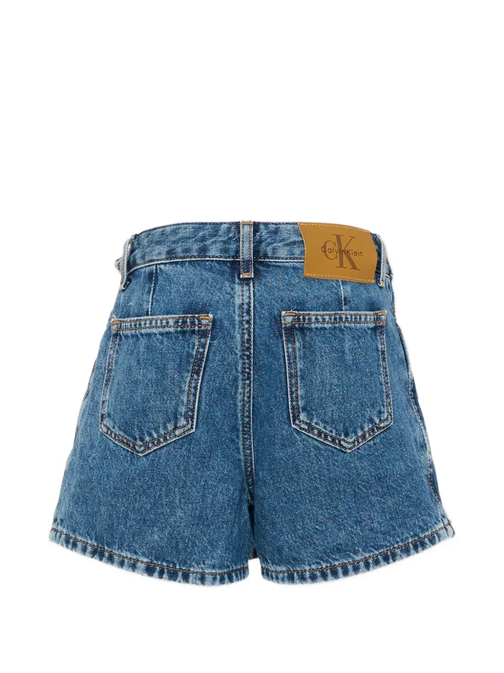 Calvin Klein Kids Spijkerskort met gewikkelde voorkant Blauw