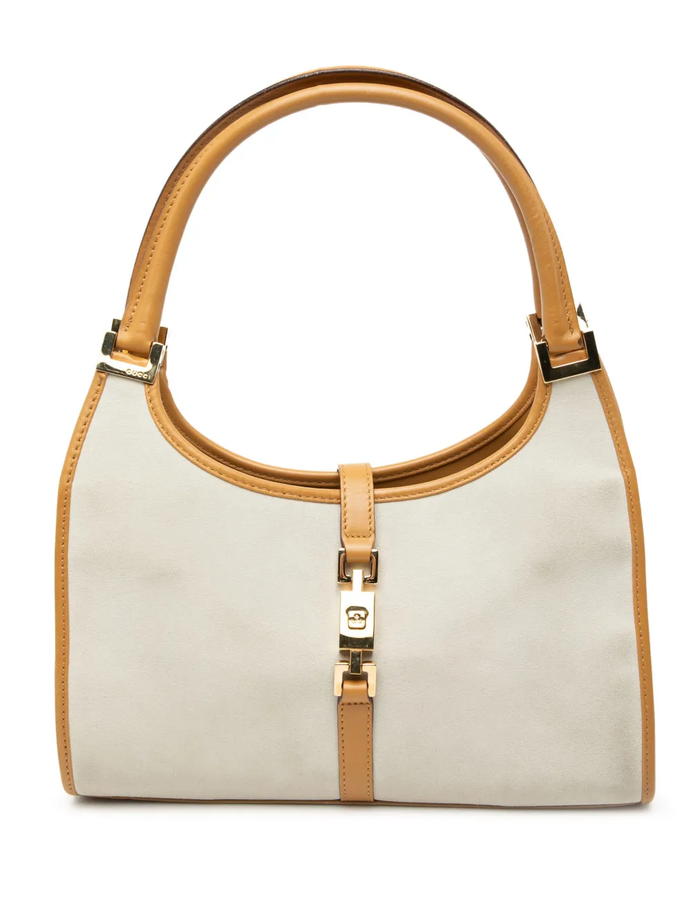 Gucci Pre-Owned 2000-2015 Suede Jackie Bardot handbag - Bianco