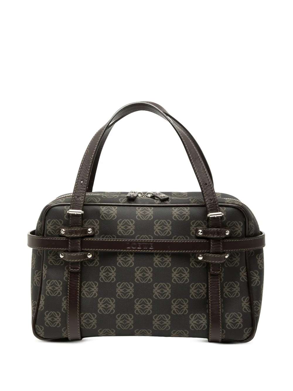 Loewe Pre-Owned 2005 Anagram Coated Canvas handbag - Marrone