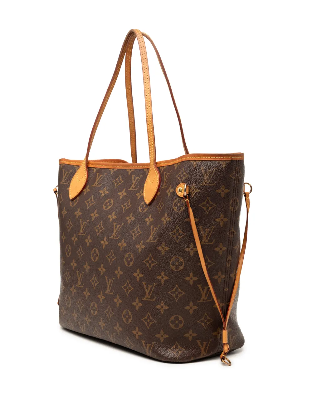 Louis Vuitton Pre-owned 2014 Monogram Neverfull MM Tote Bag in Brown, view 3