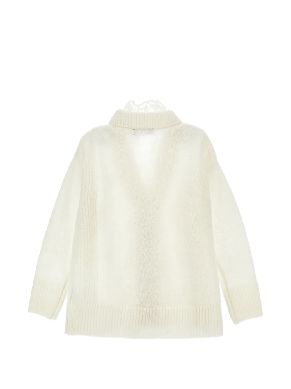 Ermanno Scervino Junior Vest met kanten afwerking Beige