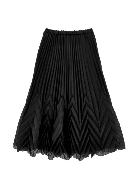Ermanno Scervino Junior chevron-pleated skirt
