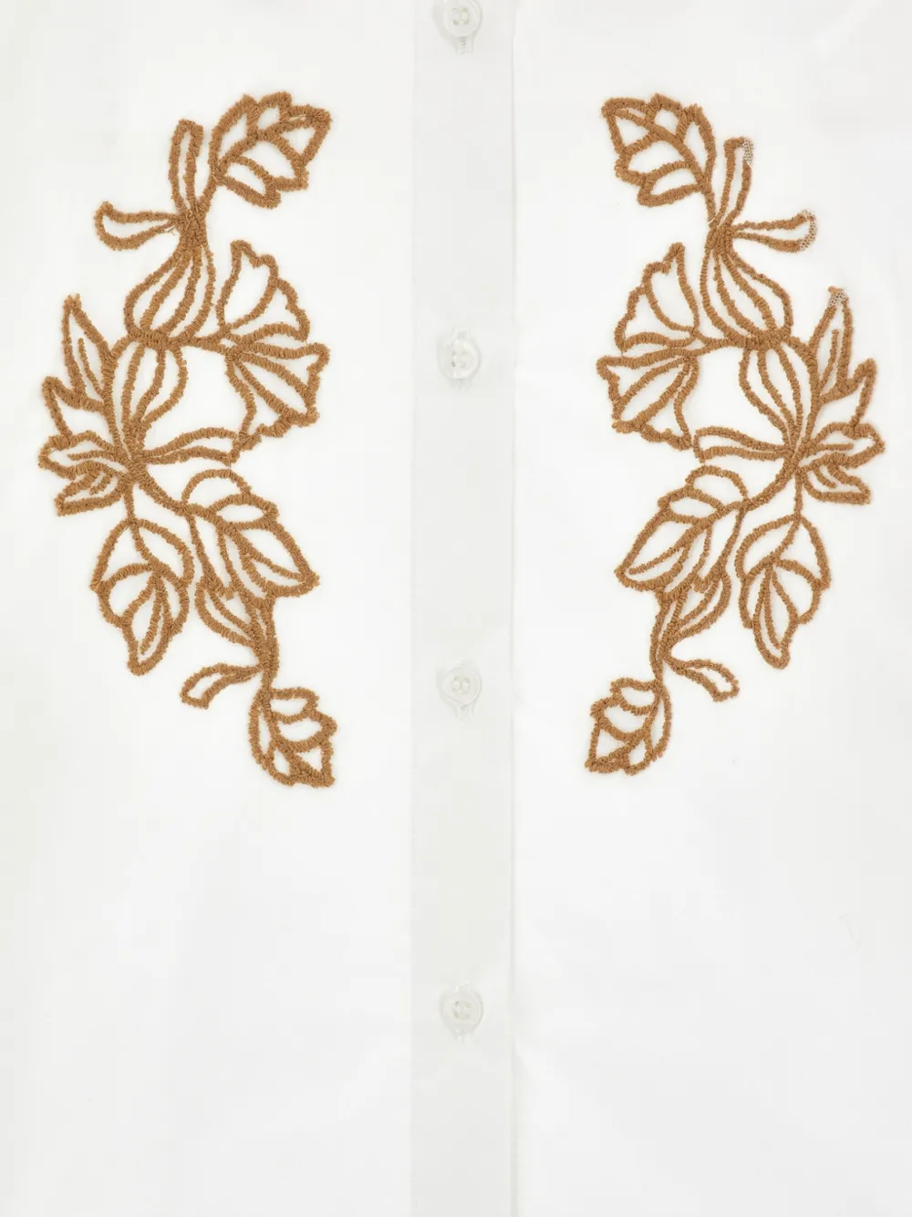 Ermanno Scervino Junior Shirt met geborduurde bloemen Wit