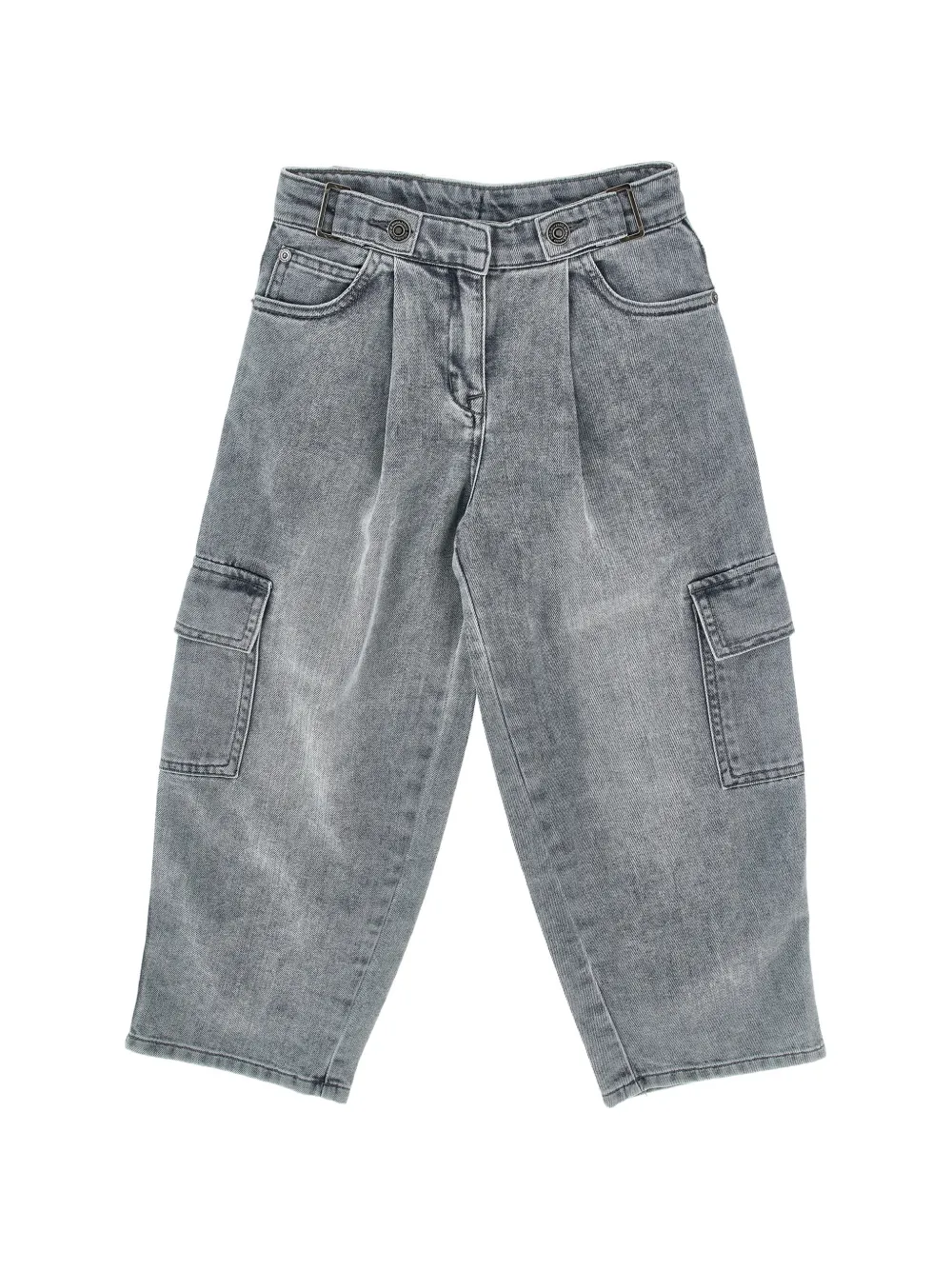 Ermanno Scervino Junior Jeans con tasche cargo - Grigio