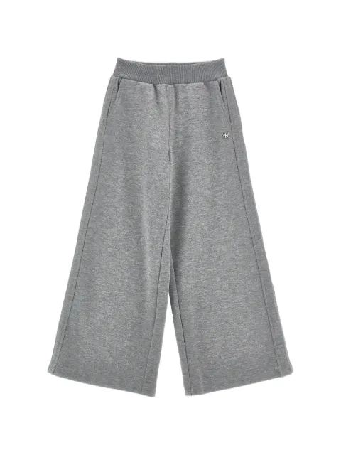 Ermanno Scervino Junior pantalones anchos con placa del logo