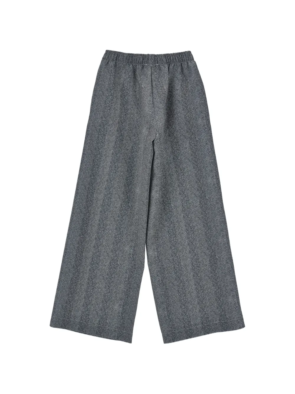 Ermanno Scervino Junior Broek met elastische taille en visgraatpatroon Grijs