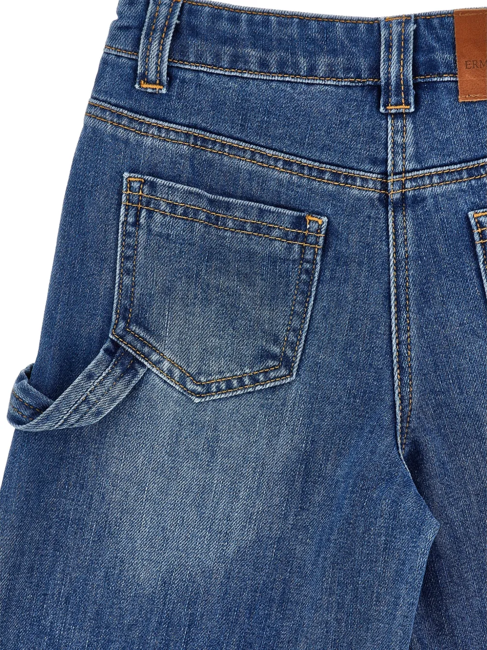 Ermanno Scervino Junior Jeans met wijde pijpen en hamerlus Blauw