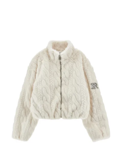 Ermanno Scervino Junior cable-knit jacket