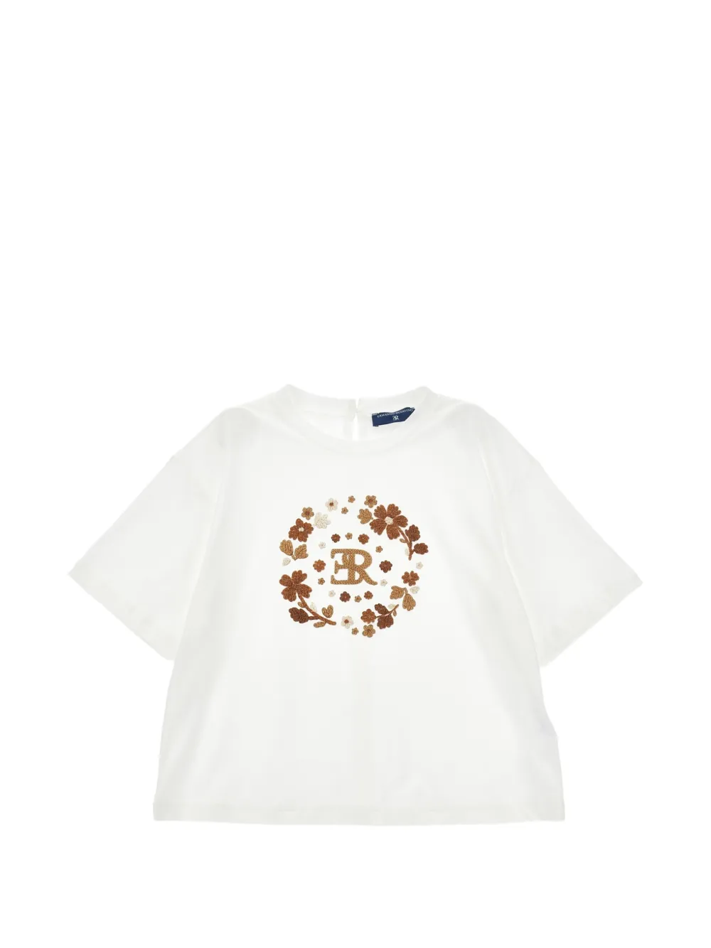 Ermanno Scervino Junior T-shirt con ricamo - Bianco