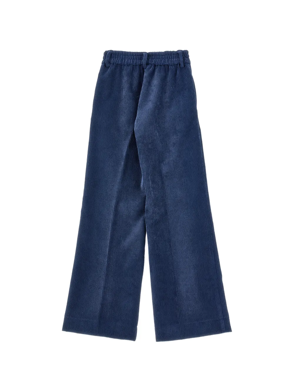 Ermanno Scervino Junior Ribfluwelen broek verfraaid met knopen Blauw