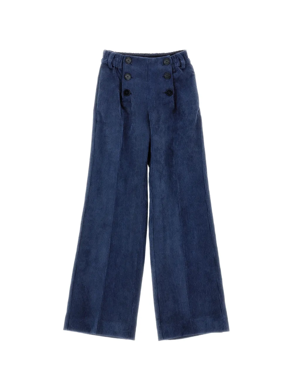 Ermanno Scervino Junior Pantaloni a coste con decorazione - Blu