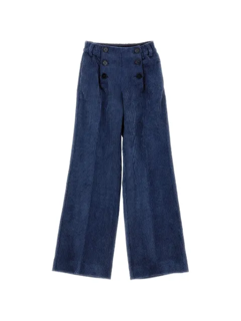 Ermanno Scervino Junior pantalones de pana con detalle de botones