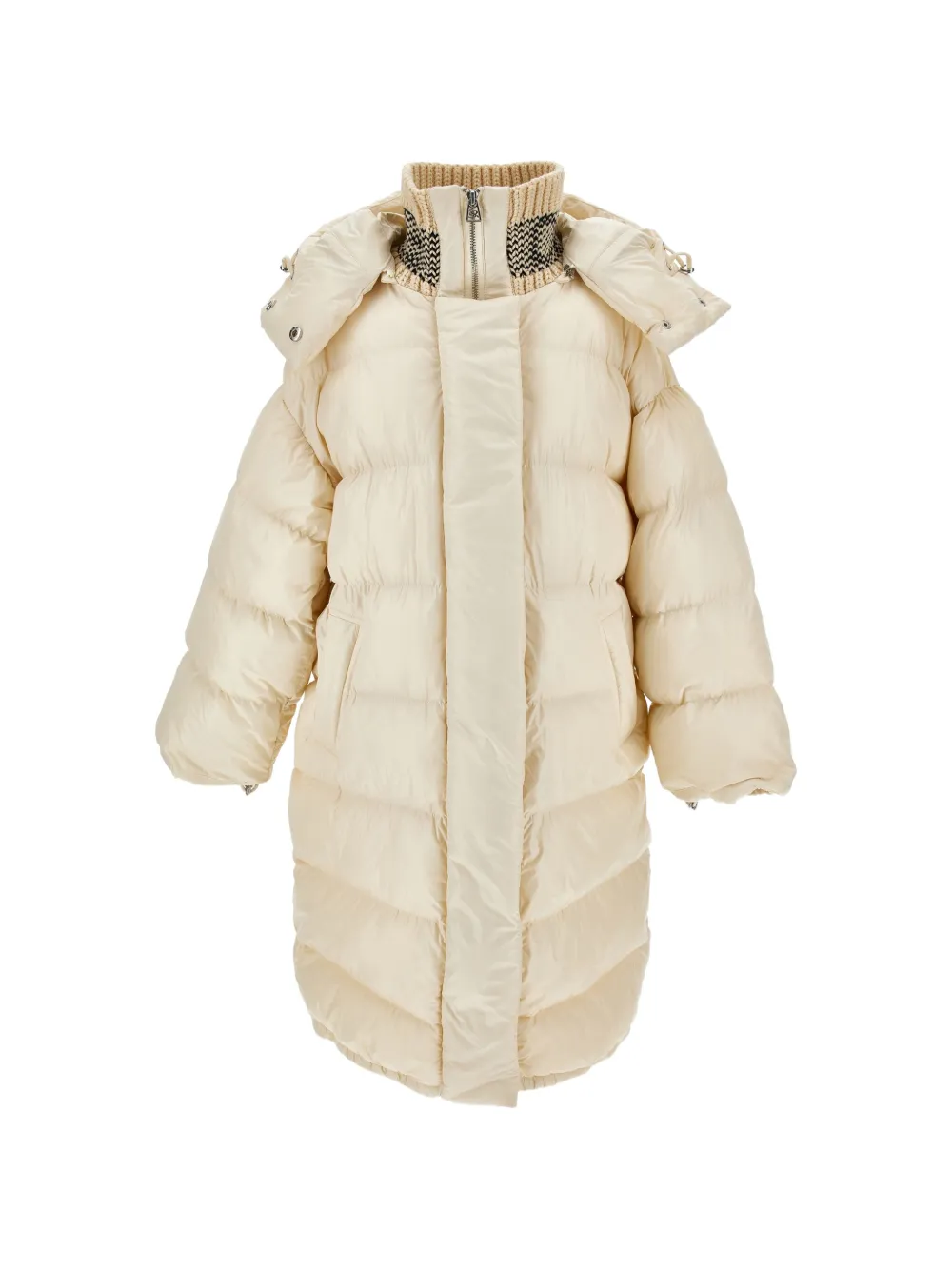 Ermanno Scervino Junior Cappotto trapuntato con cappuccio - Toni neutri