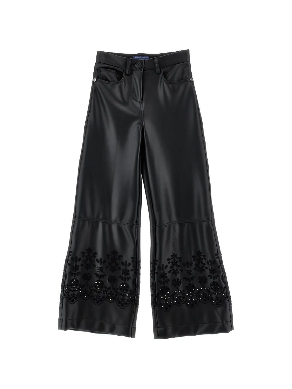 Ermanno Scervino Junior Pantaloni a gamba ampia - Nero