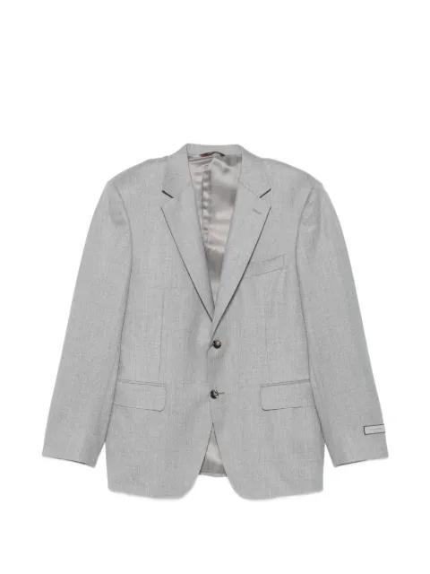 Canali notched-lapel single-breasted blazer