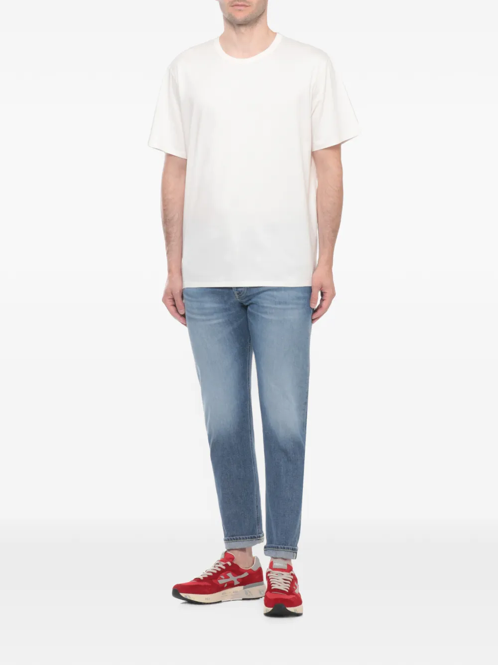 Premiata Mick logo-patch sneakers Rood