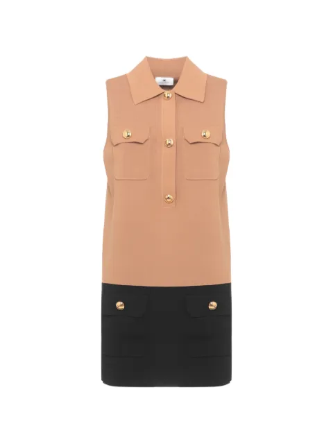 Elisabetta Franchi vestido corto con botones